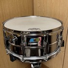  rare 70 s Vintage Ludwig Lm402 Black O Badge Snare Drum 