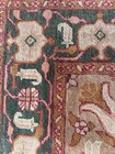 Vintage Hand-knotted Wool Oushak Runner Rug 11  X 2 5  Gray-green Tan Pink