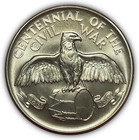 Ft Sumter First Manassas Civil War Centennial Silver Medal Coin  22665