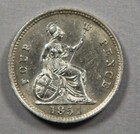 Great Britain Victoria Silver 1851 4 Pence Xf