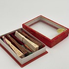 Vtg Lot 4 Chinese Small Hand Held Delicate Cutout Sandalwood Wood Fans With Box