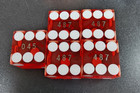 Circa Casino Las Vegas Dice Stick Of 5 Red 4 Have Same Serial Numbers Cancelled