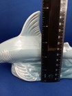 Vintage Porcelain Glazed 9  Great White Shark Figurine Made In Brazil Shark Art