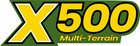 X500 Multi-terrain Lawn Tractor Lawnmower Premium Vinyl Decal Set - 6  X 1 85 