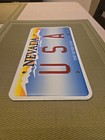 Nevada Souvenir License Plate Says   U S A   Excellent Condition Patriotic