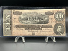 1864  10 Confederate States Note Very Fine -richmond  Va - Civil War