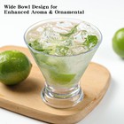Stemless Plastic Martini Glasses Set Of 4  10oz Unbreakable Tritan Cocktail G   