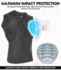 Exxact Sports Youth Baseball Chest And Rib Protector  Kids Sternum   Heart Guard
