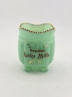 Tarentum C1900 Lake Mills Wisconsin Souvenir Jadeite Blue-green Uranium Glass