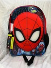 Marvel Spiderman 17 Light-up Backpack School Book Bag Black Red New