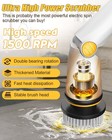 Qimedo Electric Spin Scrubber With Two Batteries Q2 Pro  1500 Rpm High Power