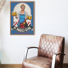 St  Pauli Girl Beer Poster Vintage Style 18x24 Wall Art Bar Pub Mancave Decor