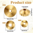 Brass Clock Hand Nut Assortment  12 Pcs 5 6 10 Mm Grandfather Mm  Gold