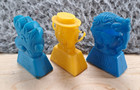 Vintage Lot Of 3 Post Cereal Box Prize Heads Award Trophy Promotional Toys 1970s