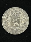 Sasa 1867 Belgium Leopold Ii 5 Francs Silver Coin