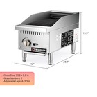 12 24 36 48   Commercial Gas Grill Countertop Radiant Charbroiler Ng   Lpg Csa