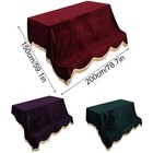 200   150cm Durable Upright Piano Dustproof Protective Cover Pleuche Cloth