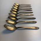 Vintage Hotelware Waldorf Astoria Demitasse Spoons Set Of 9 Victor Silverplate