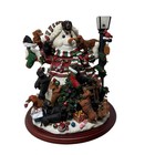 Danbury Mint Dachshund Dog Christmas Snowman Lighted Working  read