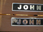 Vintage John Deere Tractor dozer crawler 24  Metal Emblems  2  Sign