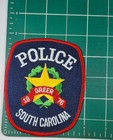 City Of Greer  Sc South Carolina Police Shoulder Patch - New Condition