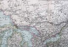 Stielers Hand Atlas  World Map Plate Page No 85 North Eastern United States 1888