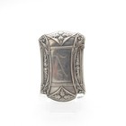 Antique Art Deco Design Sterling Match Safe  Matchsafe  Vesta
