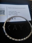 Kay Sterling Silver White   Blue Sapphire Bracelet