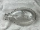 Antique Glass Turtle Style Baby Bottle Seaside Feeder 8oz Vtg Angled Neck Nurser