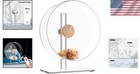 Luxury Silent Acrylic Hamster Wheel 12 5   With Adjustable Height For All Breeds