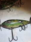 Vintage 3  Extremely Rare W H  Hobbs Bon-net Musky Surface Fishing Lure   