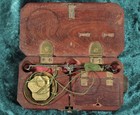 Antique Cute Little Set Georgian Jewellery Diamond Scales In Mahogany Box Case