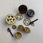 Lot Of Vintage Small Brass Clock Gears