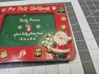 Baby Essentials My First Christmas 4x6 Photo Picture Frame Holiday Santa Tree 