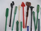 Lot Of 22 Bar Restaurant Liquor Swizzle Sticks Or Cocktail Stirrers Vintage