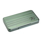 Lubinski Travel Cigar Humidor Case Portable Metal Cigar Holder Box 5 Count Green