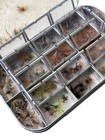 Wheatley Silmalloy Vintage 16 Compartment Metal Fly Fishing Tin With 100  Flies