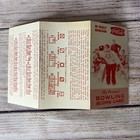 1960 s Coca Cola Bowling Score Card With Fishtail Logo