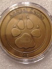  Challenge Coin Round 1 Oz Antique Bronze Coated Brass Boxer Dog Animal Series
