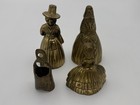 Antique Brass Lady Hand Bell Lot   various Pilgrim Victorian Women   More   lot Of 4