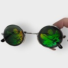 New 90s Round Charib Hologram Sunglasses  Unworn Original Vintage Glasses Nos