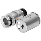 60x Magnifying Loupe Jewelry Jewelers Pocket Magnifier Loop Eye Coins Led Light