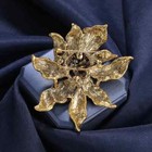 Women Full Crystal Flower Luxury Brooches Lady Casual Banquet Shiny Pins Corsage