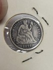 1877 Love Token On A Seated Dime