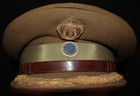 Cold War Era Greek Army Senior Officers Service Visor Hat Bullion Oak Leaves
