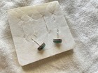 Pretty Vintage Sterling Silver Turquoise Oval  Stud Style Post Pierced Earrings