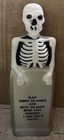 Vintage 35  Skeleton Tombstone Blow Mold R i p  Ashes To Ashes Empire Halloween