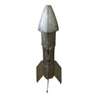 Vintage 1950s Rocket Ship Mechanical Bank     Rare Space Age Collectible