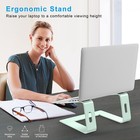Aluminum Ergonomic Laptop Riser Computer Stand For Desk  Detachable for 10-15 6 