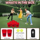 Yard Pong Outdoor Games Set  With Durable Buckets  Balls And    